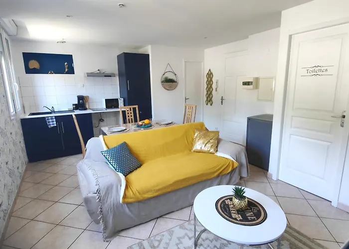 Apartamento Le Refuge Bleu Et Or